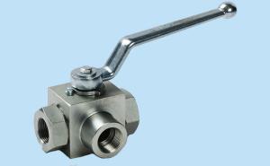 Quality KHB3K 3 Way Ball Hydraulic Valves Carbon Steel Max Pressure 500 Bar ISO9000 Approved wholesale