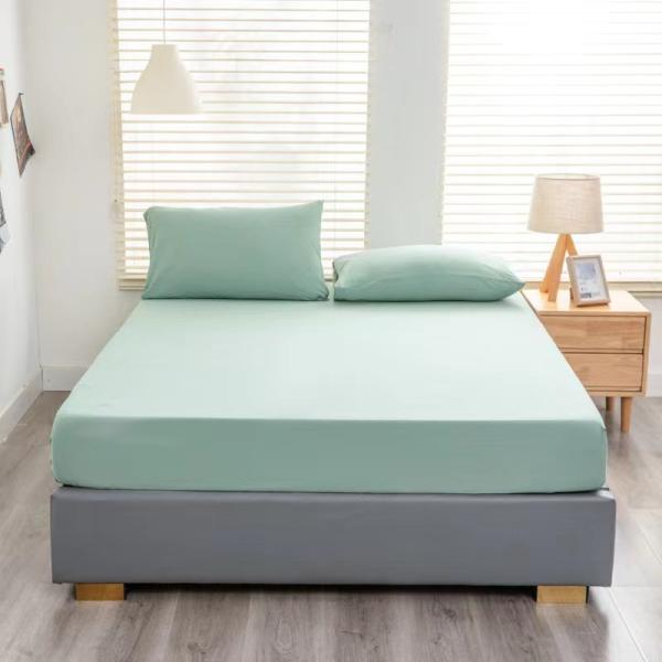 Custom Color All Season Cotton Bed Sheet Set Hypoallergenic Plain Style in 233