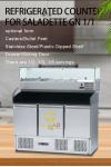 Stainless Steel 3 Doors Worktable Chiller GN1/3 Industrial Refrigeration