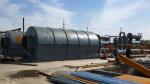Automatic feeding and vacuum discharging waste tyre/ plastic pyrolysis to fuel