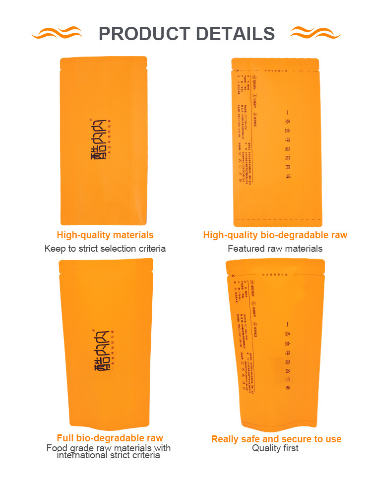 Disposable Towel Side Gusset Bag Recyclable Degradable 25x14cm
