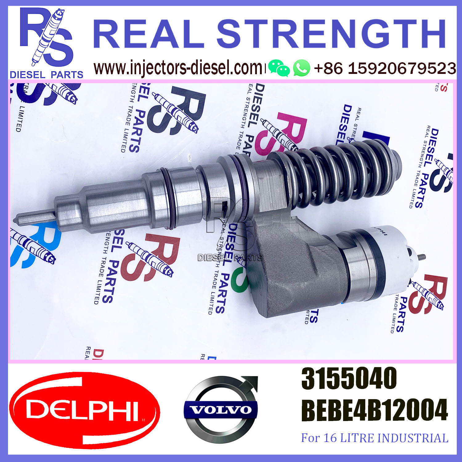 V-O-L-V injector 3155040 8113409 Diesel pump Injector DELPHI BEBE4B12004 A3 for V-O-L-V D12 EURO SPEC