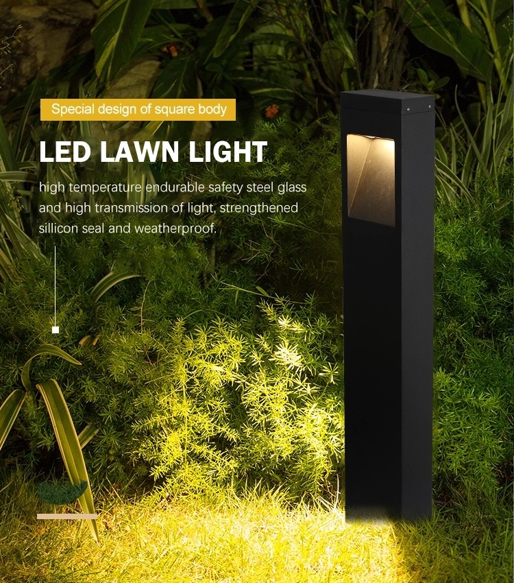Rainproof Portable Outdoor LED Lights 6w Endurable Safety Steel Glass Material