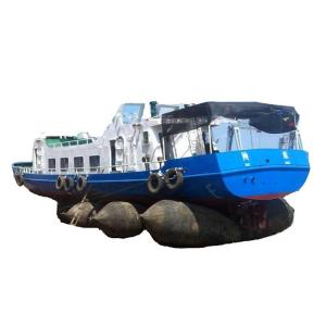 Quality Flexible Boat Salvage Airbags , Cylindrical Natural Rubber Ship Airbag wholesale