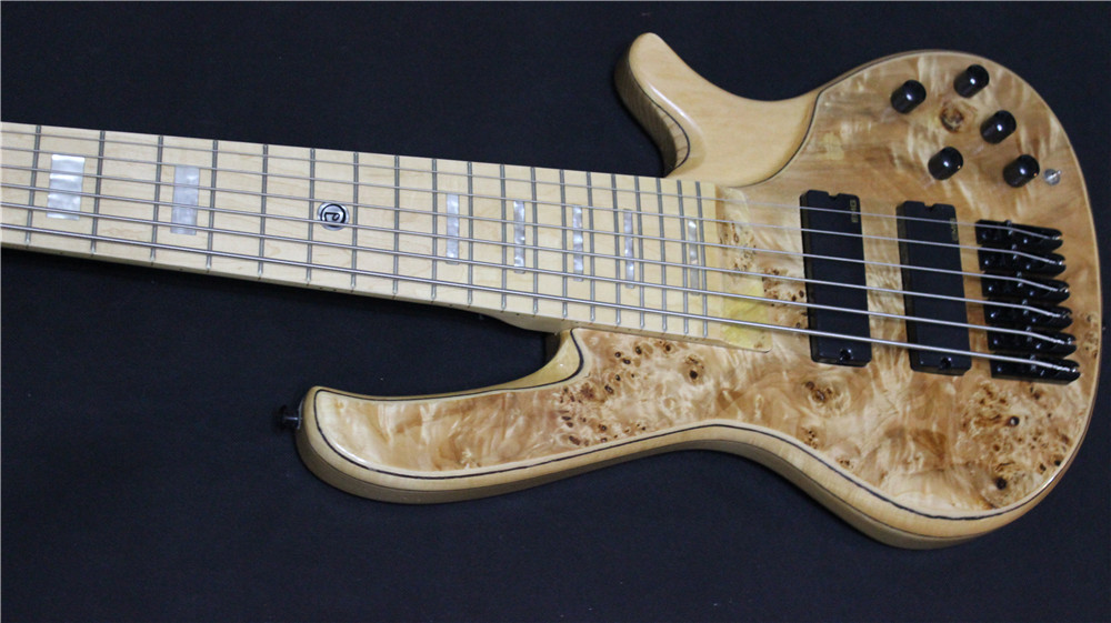6 string classic electric bass active circuit EMG black hardware free shipping