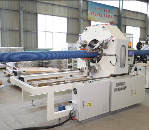 Single Screw DWC Tube Production Line Water Cooling Corrugated Pipe Making