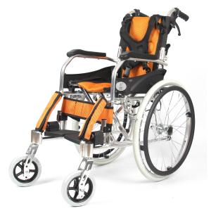 Quality Extra Lightweight Traveling Aluminum Manual Wheelchair Transport Airplane Chair wholesale