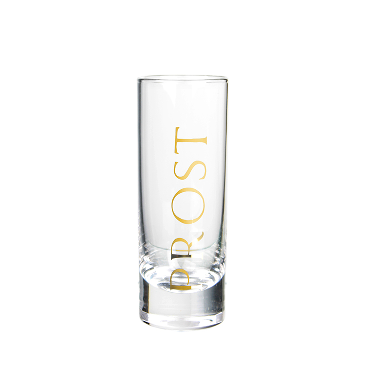 Wholesale Factory Price 60ml Transparent Shot Glass With Decoration