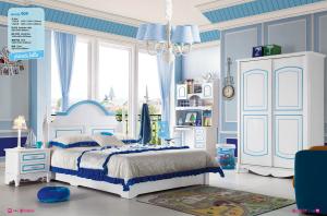Quality painted youngsters bed room set furniture,#909 wholesale