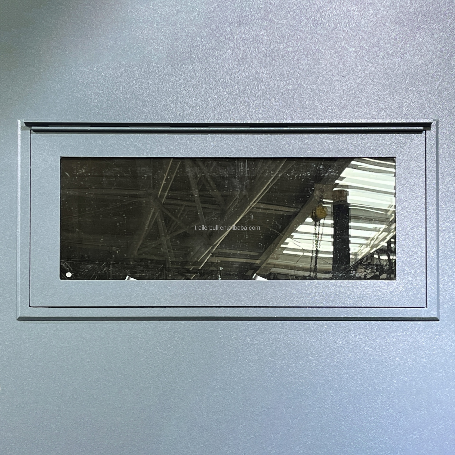 Natural Color/Grey Window Frame for Customizable Tempered Glass Expedition RV Windows