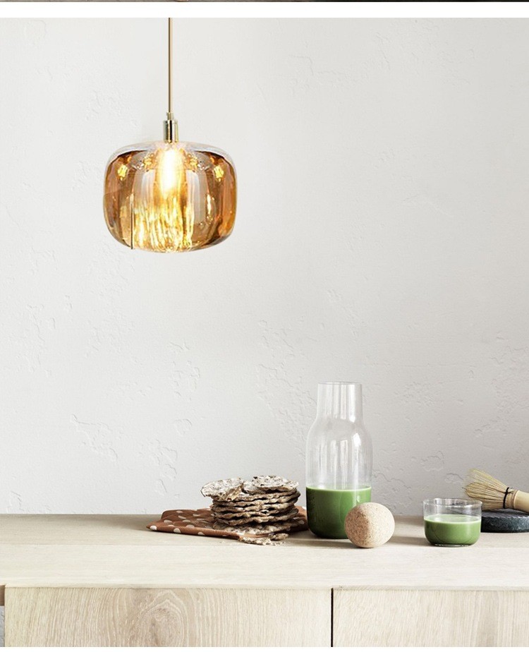Nordic minimalist living room crystal glass post-modern chandelier(WH-GP-102)