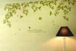 Funky Personalised Tree Wall Flower Stickers G033 / Decal Wall Stickers