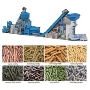 Quality High Return Biomass Pellet Production Line 800kg/H Sawdust Pellet Making Mill wholesale