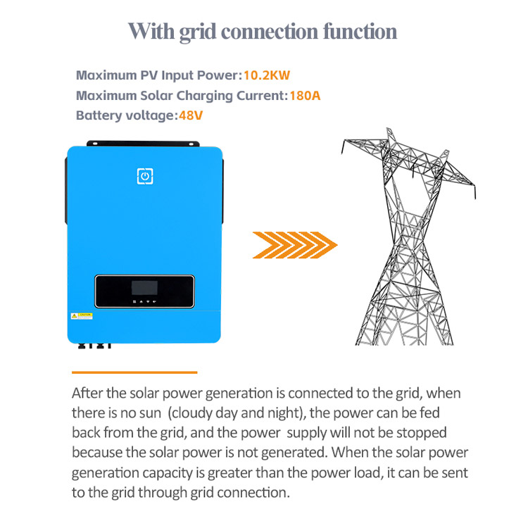 10.2KW Manufacturer China Wholesale Solar Inverter Micro Grid Tie Solar Inverter With 100% Safety 10Kw Hybrid Solar Inverter
