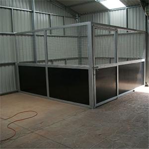 Quality High Effective Customized Horse Stable Box Horse Stall Indoors With Side Door wholesale