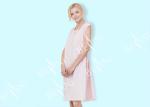 Embroidered Sleeveless Ladies Night Dresses Sleepwear Peach Satin Binding