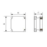 Wire Wound SMD Power Inductor 22A Alloy Powder For Electronic Product