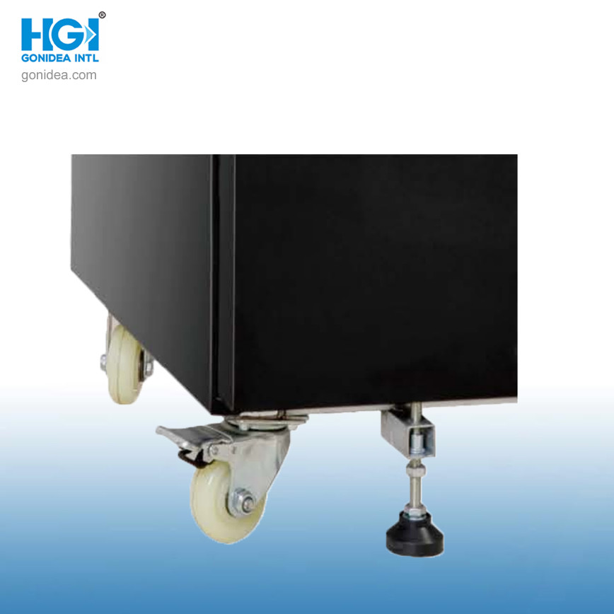 350L Efficient Glass Door Fan Cooling Upright Showcase Cooler With LED Light