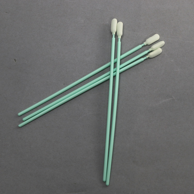 Lint Free 165mm Long Handle Cleanroom Foam Tip Swabs For Grooves