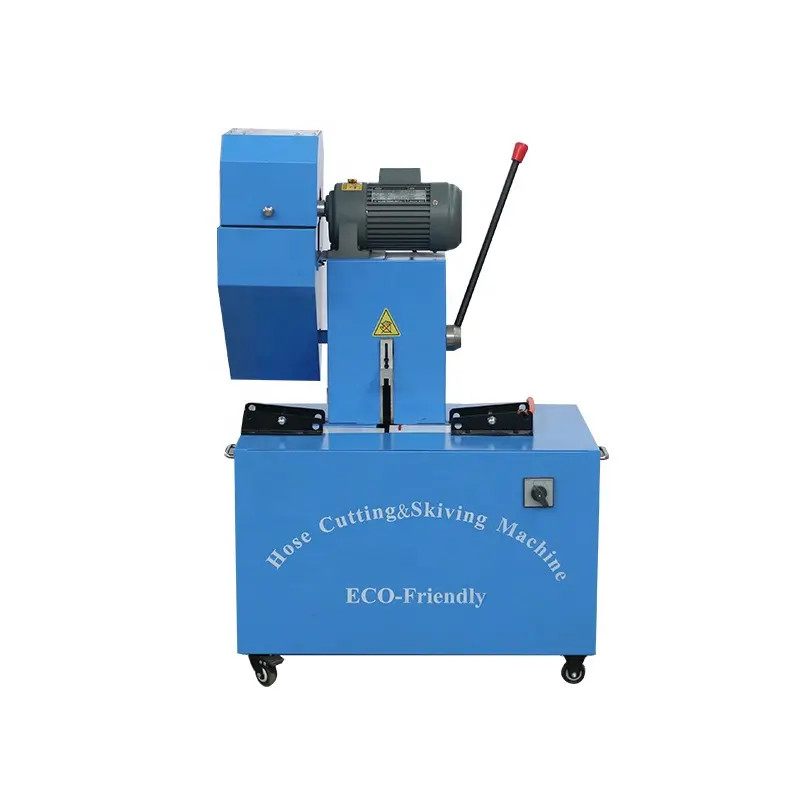 Electric Hose Cutter And Skiving Machine With Rubber Blade For Professional Use