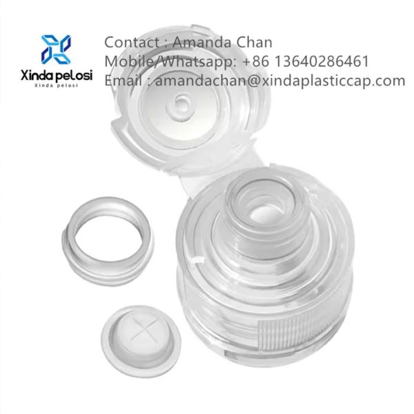 Liquid Plastic Push Spout Water Bottle Caps Flip Top Bottle Plastic Caps For