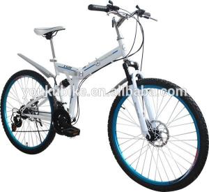 Quality 27 Speed Stylish Dual Slalom Aluminum Folding Mountain Bike wholesale