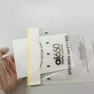 Quality AIC Hazardous Waste 95kPa Specimen Bag Transparent Heat Sealing resistance wholesale