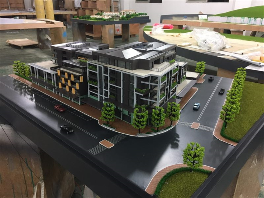 LED Light Inside Miniature Architectural Models Machine Cut Technic