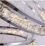 Luxury Crystal Living Room Chandelier Creative Ring Design Lobby Lamp(WH-NC-41)