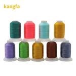 Kangfa Small Cone 1000M 40 Colors 100% Polyester Embroidery Thread Professional