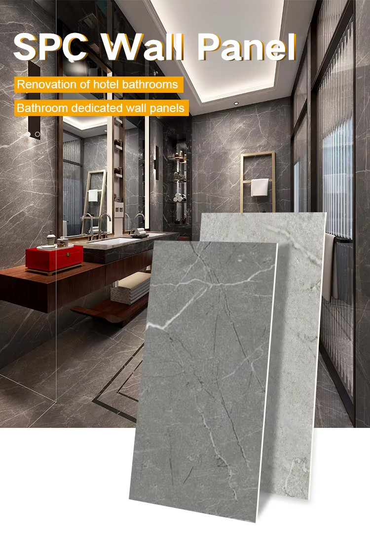 Customizable Length SPC Wall Board Interior Decorative Panels Easy Installation
