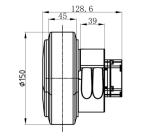 Integrated 200W AGV Steering Wheel Assembly Drive 3000rpm Speed High Durability