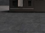 24"X24" Modern Porcelain Tile Black Color 1200x600 Mm Long Life Span