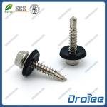 Hex Washer Head Stainless Steel 410 Roofing Screw with EPDM Sealing washer
