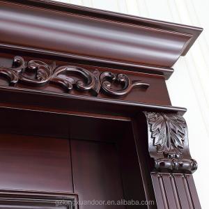 Quality 217cm Height Finished Swing Solid Wood Front Doors No Glass wholesale