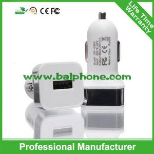 Quality Aluminum alloy square rim single usb car charger 12v /24v for tablet/phones wholesale