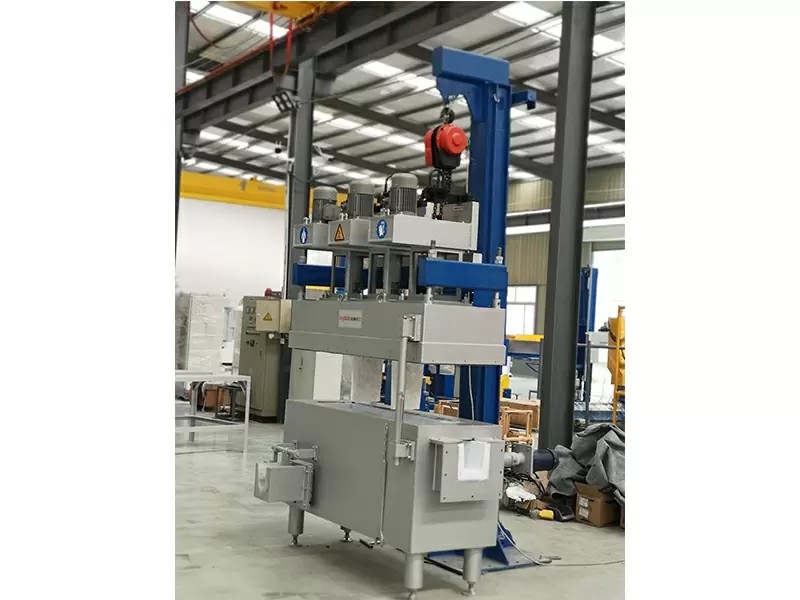 Launder Type In Line Rotor Degassing Unit With Adjustable Refined Gas Flow Rate