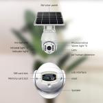 1080P WiFi Battery Security Camera IP65 Waterproof PIR Solar CCTV Camera