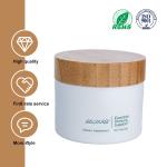 50ml White Opaque Plastic Cosmetic Cream Jars With Silver Lids