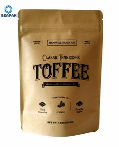 Quality Clear Laminated Zipper Plastic 250ml Stand Up Coffee Pouches wholesale