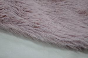 Quality Pink Long Hair Fur Fabric , Create a dreamy and luxurious atmosphere in your home wholesale