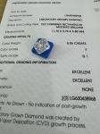 6.56 Carat Radiant Cut Diamond Lab Grown SI1 Clarity F Color
