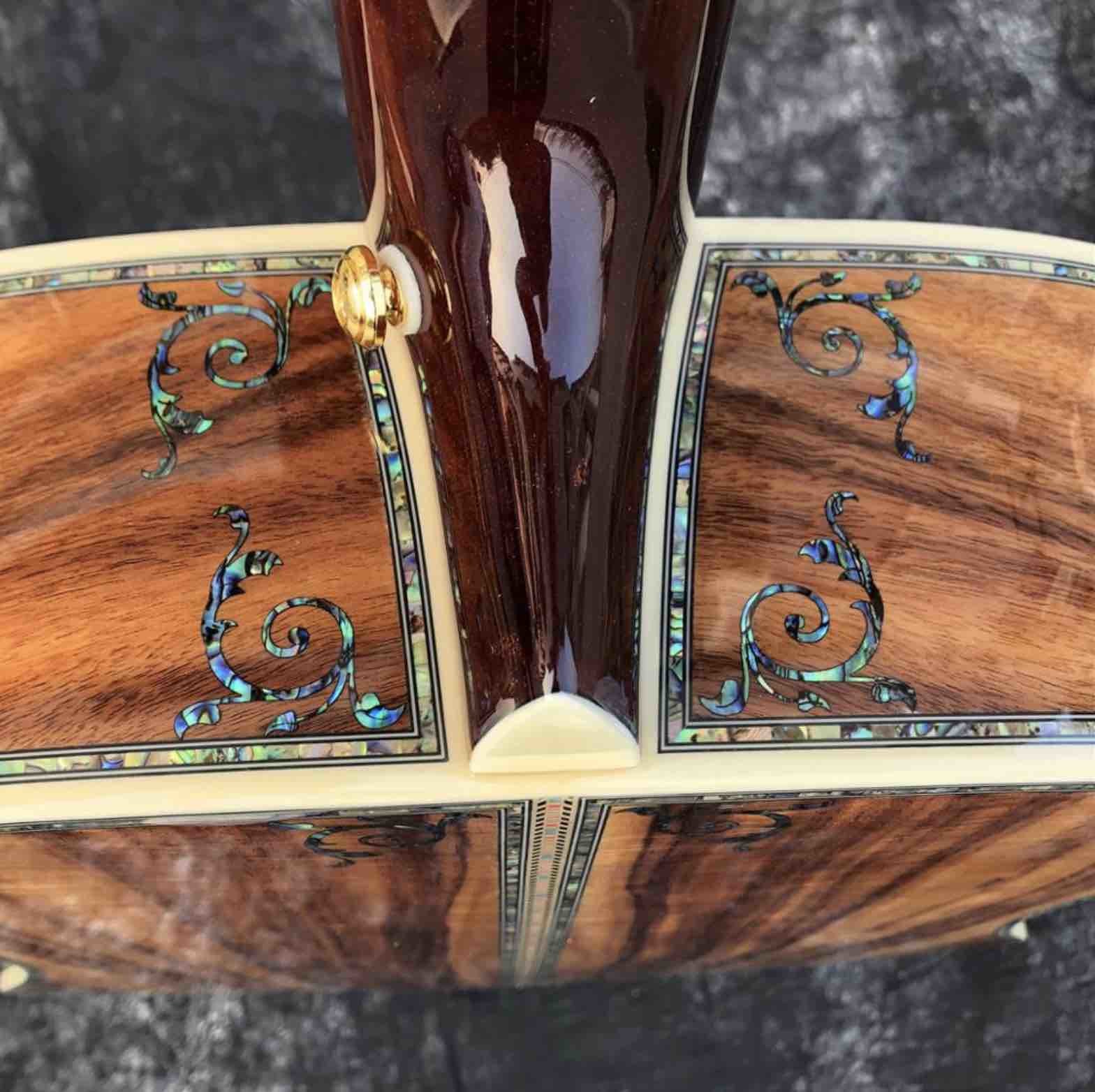 41 Inches 45D Model Real Abalone Koa Wood Electric Acoustic Guitar