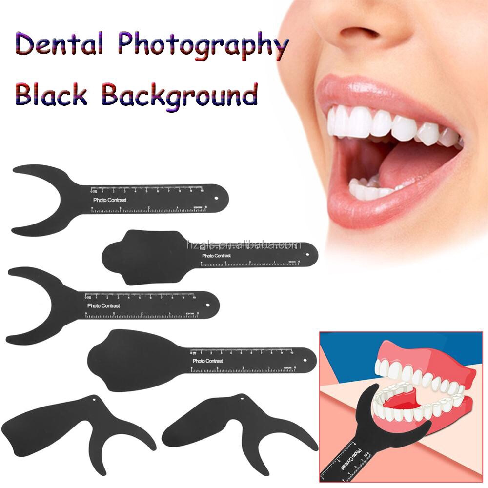 ISO 9001 2008 Certified Black Aluminum Magnesium Alloy Dental Contrast Board Perfectly Suited for Intraoral Photography