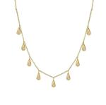 Handmade White Cubic Zircon Teardrop Necklaces for Women Jewelry