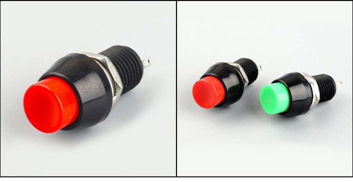 Pbs1 - 7 Self Locking With Screw Button 0.5a Waterproof Electrical Switches 250vac