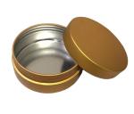80*34mm Child Resistant Round Metal Tin With Lid Food Packaging