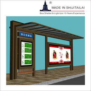 Quality 6 Hours/Night Glass Bus Shelter wholesale