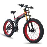 EU Quality 26x4.0 inch Fat Tire Folding E-Bike 1000W Motor 13AH Lithium Battery