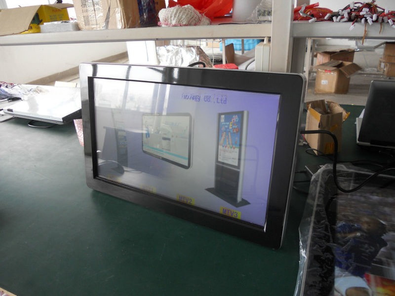 24 inch digital interactive ads totem touch screen player android kiosk